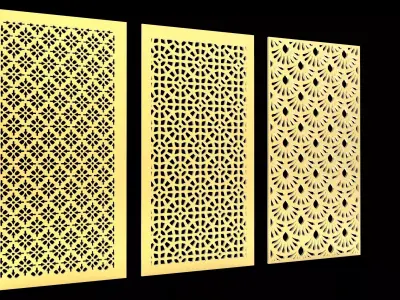 3D Model and Vector File of Cnc partation 3D model