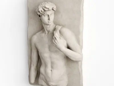 David wall relief 3D model