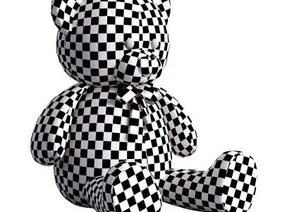 Kids Teddy Bear Toy  Low-poly 3D model