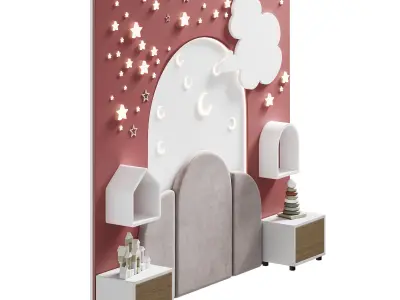Kids wall panell 3 3D model