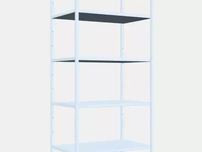 PLATSA Open shelving unit 2 3D model