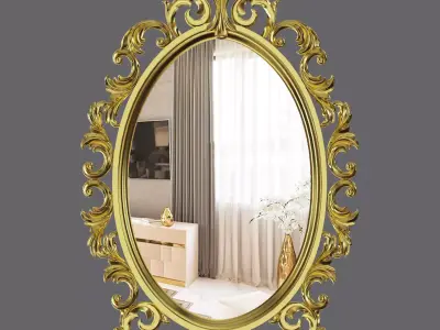 Mirror Gold for Interior and cnc decor 3D model