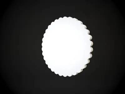 Rosette flower 3D model