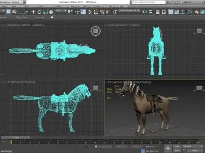 Horse - D13 3D model