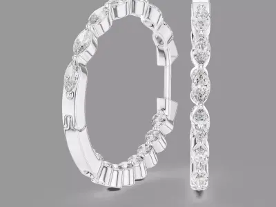  Diamond Hoops  3D print model