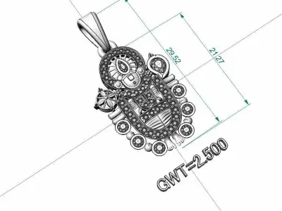 FASION PENDANT 3D model buy