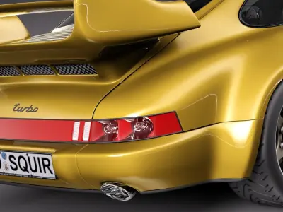 Porsche 911 964 turbo 1990 3D model