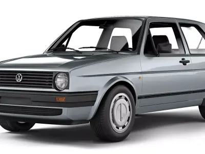 Volkswagen Golf II 3-door 1983 3D model