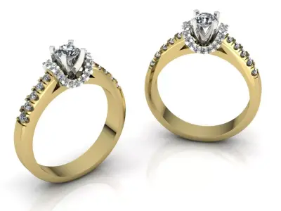 Gold ring jewelry 3D print model purchase