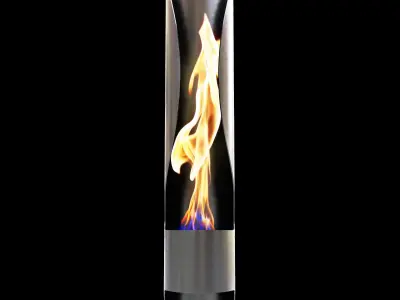 Acquaefuoco Wellness Mood TUBE fireplace 3D model