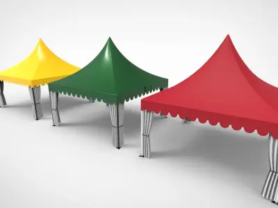 outdoor tent event 3D model