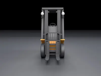 Loader forklift truck 3D print model
