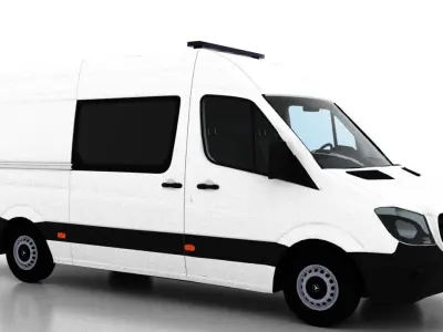 Mercedes Benz Sprinter L2H2 2015 Ambulance EU 3D model