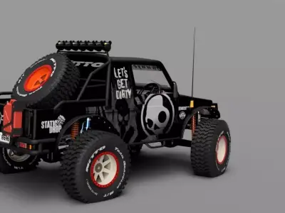 Extreme suzuki samurai 3D model