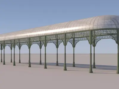 Iron Passage Canopy Structure 3D model