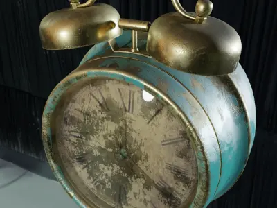 Old Vintage Clock 3D model