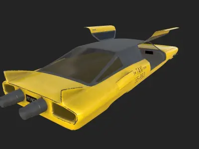 Sci-fi Taxi 3D model