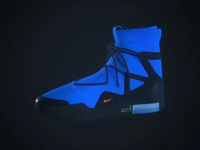 Nike Air Fear of God - Blue Custom Low-poly 3D model