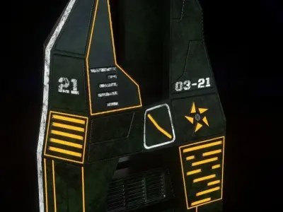 Sci-fi towers pack Low-poly 3D model