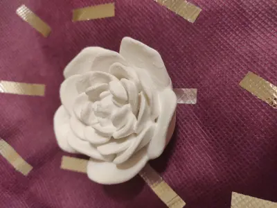 3d Printable Rose - Flat base - No supports needed 3D print model