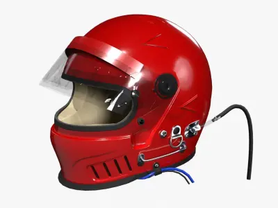 Bell Vortex Racing Helmet 3D model