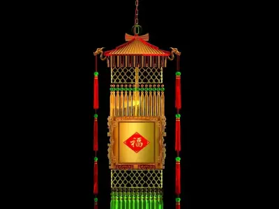 Chinese Palace Lantern 3D model 3