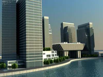 Sowwah Square - Abu Dhabi 3D model