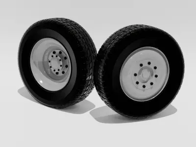 BUS TIRES 3D model