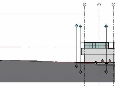 CULTURAL CENTER -compelete revit project -P6 3D model purchase