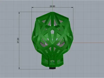 jewelry ring with stones 3D print model