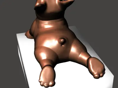DOG YOGA 3 3D print model