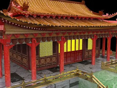 Chinese House 3D model 3