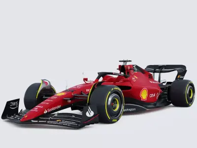 F1 Ferrari F1-75 2022 3D model