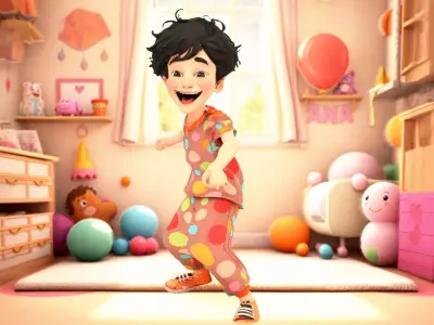 Polka Dot Kid Playful model pack Low-poly 3D model