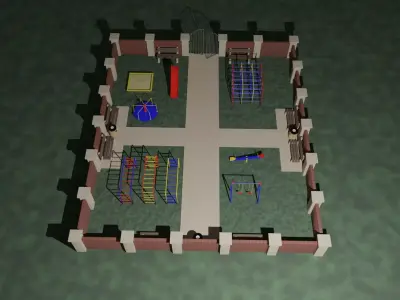 Childrens park 3D model