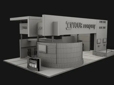  Booth Exhibition Stand a503 3D model