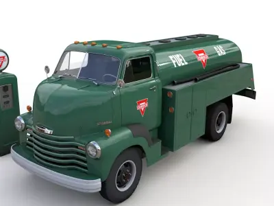 CHEVY 6400 FUEL TRUCK 1949 3D model