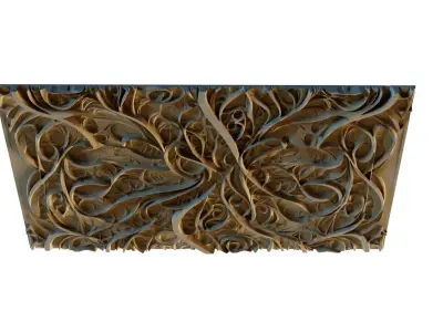 mural decor set wall panel 06 3D model