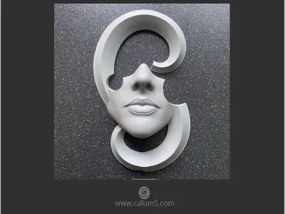 MODERN V1 - WALL ART OR SCULPTURE 3D print model