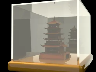 Chinese ancient  house  3D model buy