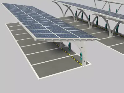 Electric Vehicle Charging Station 3D model