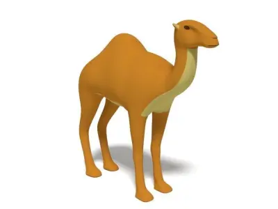Cartoon Camel 3D model