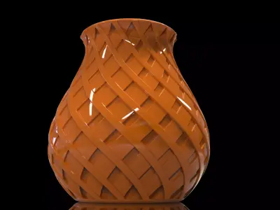 safeen s wicker vase 3D print model