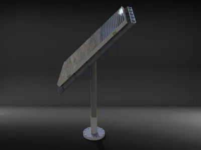 sci-fi Solar battery 3D model