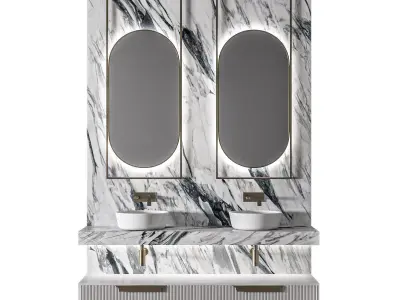 Luxury Bathroom 184 3D model