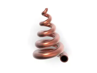 Copper Vortex Pipe 3D print model