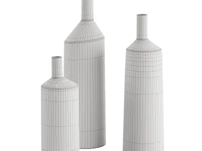 Ceramic flower vase 3D model purchase