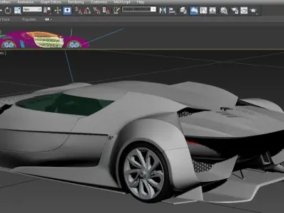 Citroen GT 3D model Low-poly 3D model
