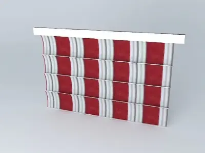 roman shades cortina romana cortina Free 3D model