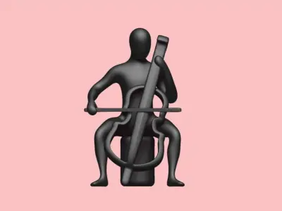 Cello Statue 3D print model